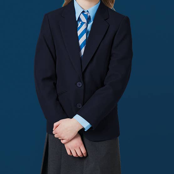 Slimmer Fit Girls Eco-Blazer for wholesale by David Luke