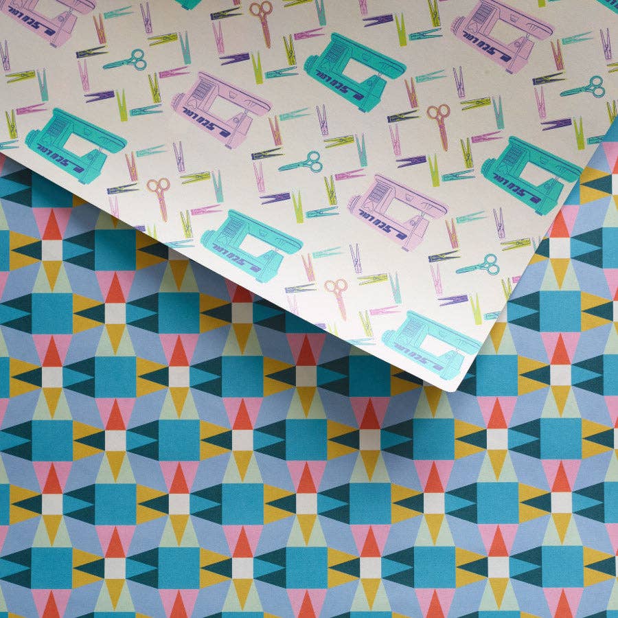 Tracey Wirth Designs - Wholesale Flat Wrap - Double Sided Gift Wrap Sheets set of 21