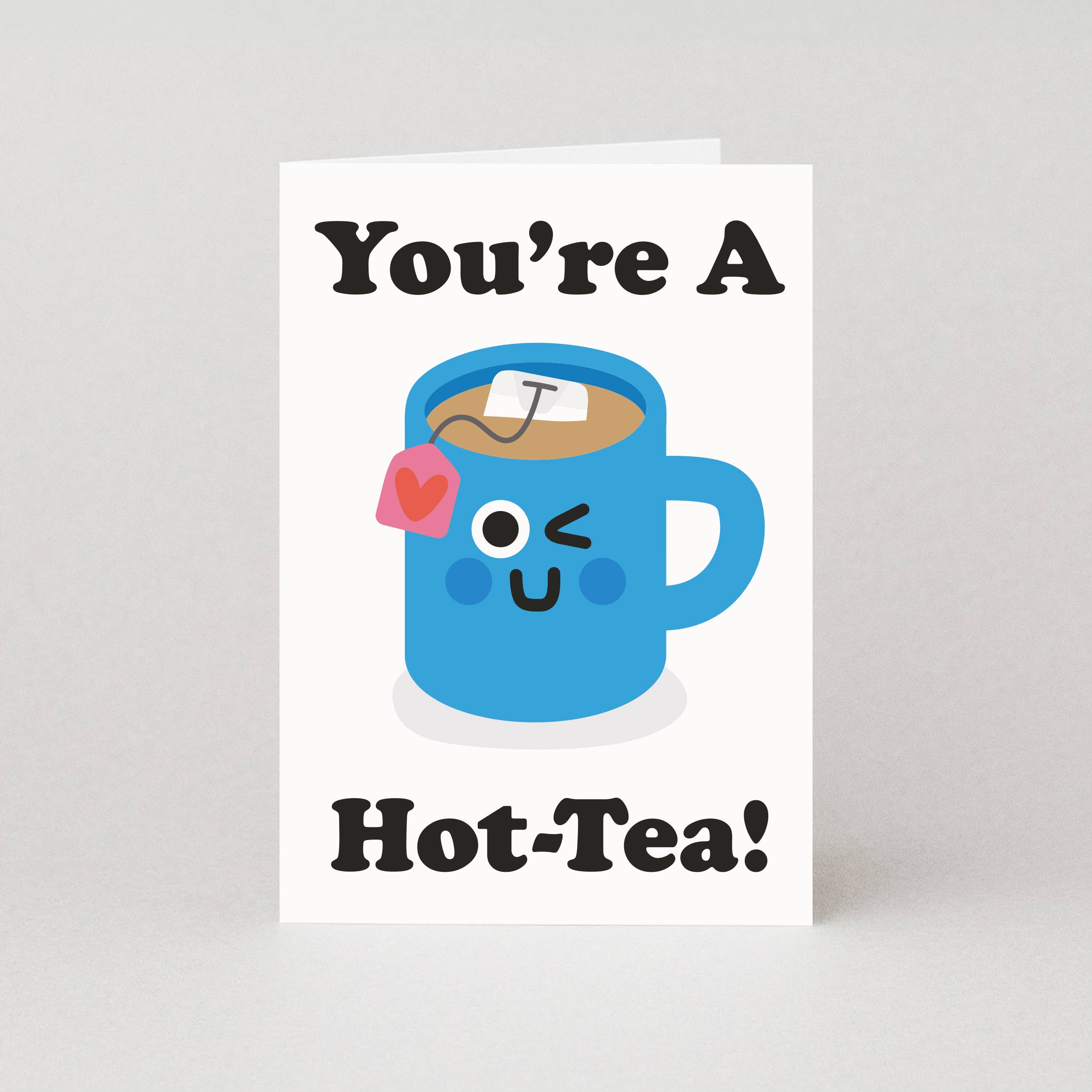 Studio Boketto - Wholesale Valentine's Day Card - Hot Tea Valentine’s Card | Pun Valentine’s Day Greeting Card