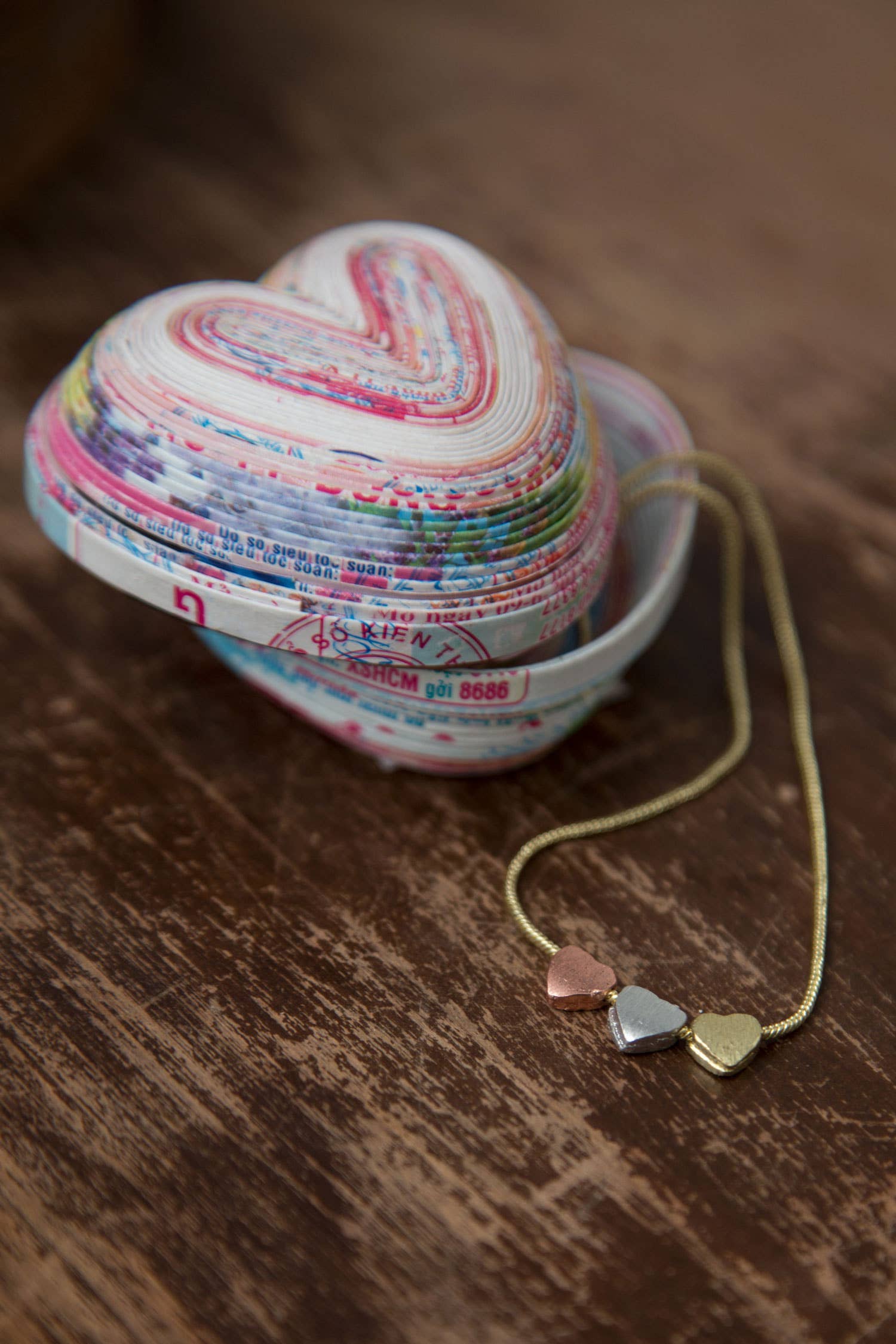 Ten Thousand Villages - Wholesale Decorative Box - Paper Heart Box2