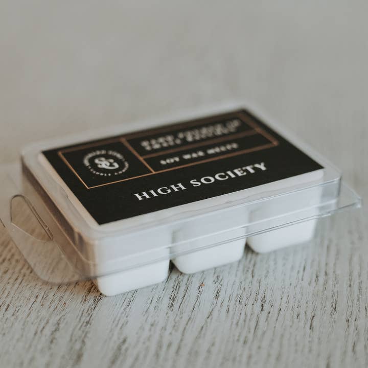Cire fondue « High Society » à base de soya et de noix de coco pour la vente par Southern Gent Candles