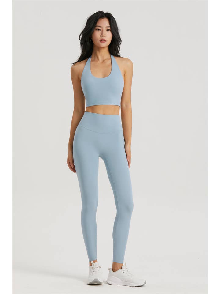 91thelabel - Wholesale Activewear Set - Women's - Daphne Lycra® Halter Neck Sports Bra & Legging Set