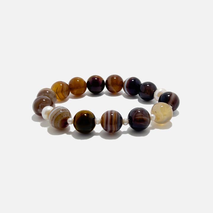 Pulsera Kaia Latte Onyx para venta al por mayor de Amaré