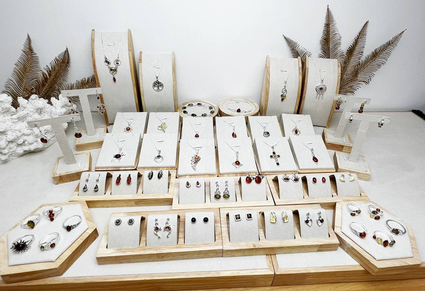 SilverAmber Jewellery - Wholesale Jewelry Set - 925 Sterling Silver & Genuine Baltic Amber Jewellery Starter Pack - SP113