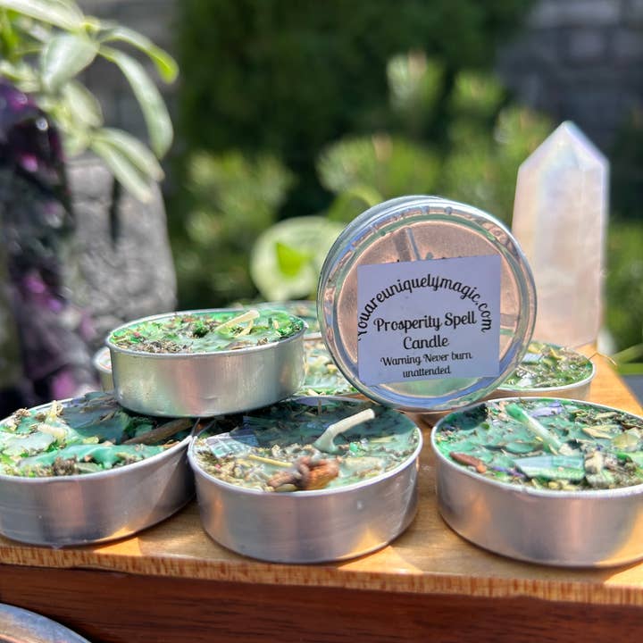 You Are Uniquely Magic - Wholesale Tea Light Candles - Prosperity And Wealth Tealight Spell Candles5