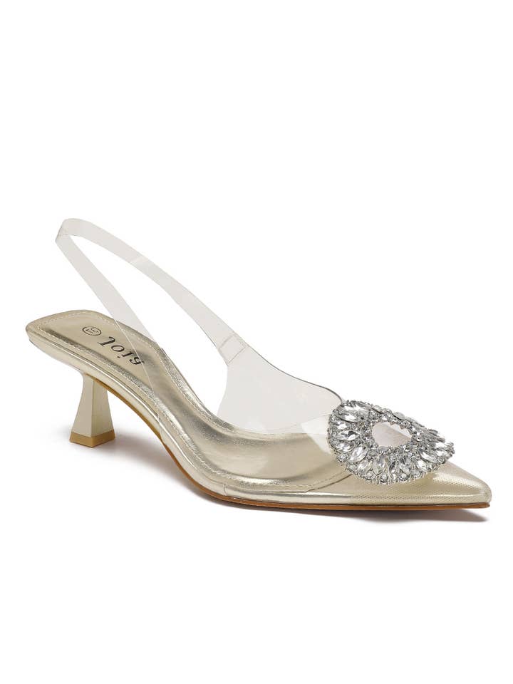 Joia Paris - Wholesale High heels – Women’s - Transparent pumps with buckle H8-6173