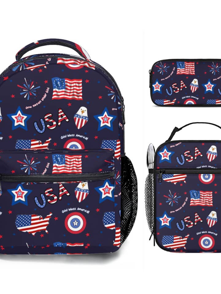 God Bless America Backpack Bundle for wholesale by Kingdom Come Co.
