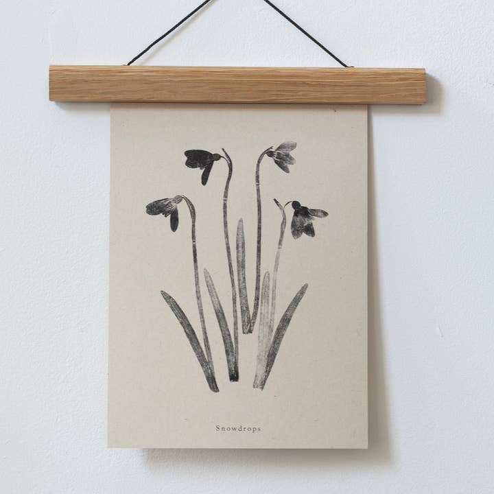 Alicia Breakspear - Wholesale Art Print - Botanical Art Print A5 A4 A3 Snowdrops Flower 4