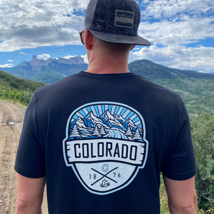 ColoradoCool Apparel - Wholesale Screen Printed T-Shirt - Men's - Whiteout - T-Shirt - Solid Black2