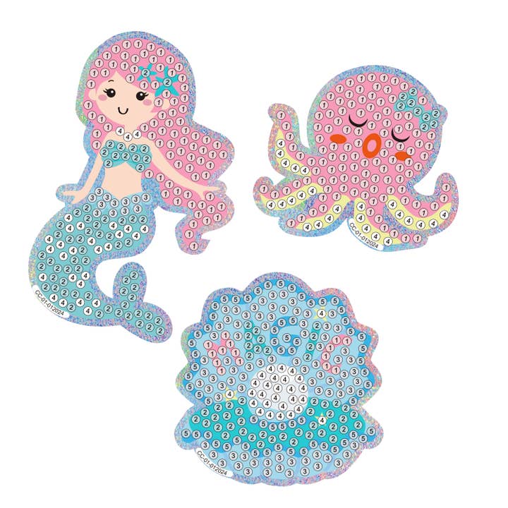 Multi Ocean Treasure Diamond Painting Sticker Kit for wholesale on Faire6