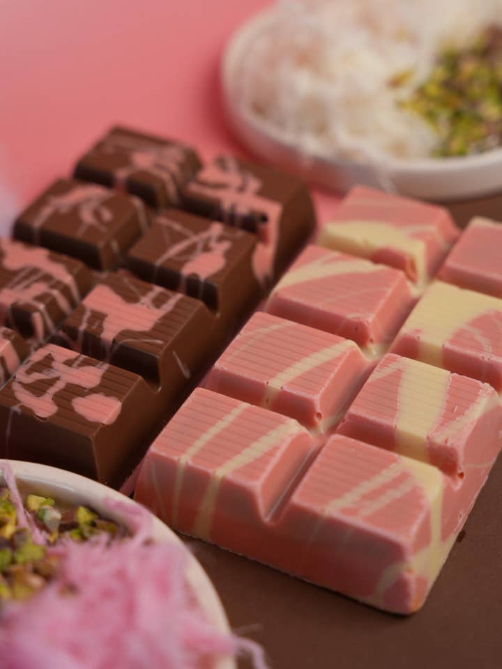 Englehårschokolade med candyfloss for engroshandel hos Aladdin