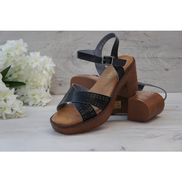 Top Staka – wholesale Sandals – Women's – Women's Platform Wood Effect Heels Cushioning Sandals11