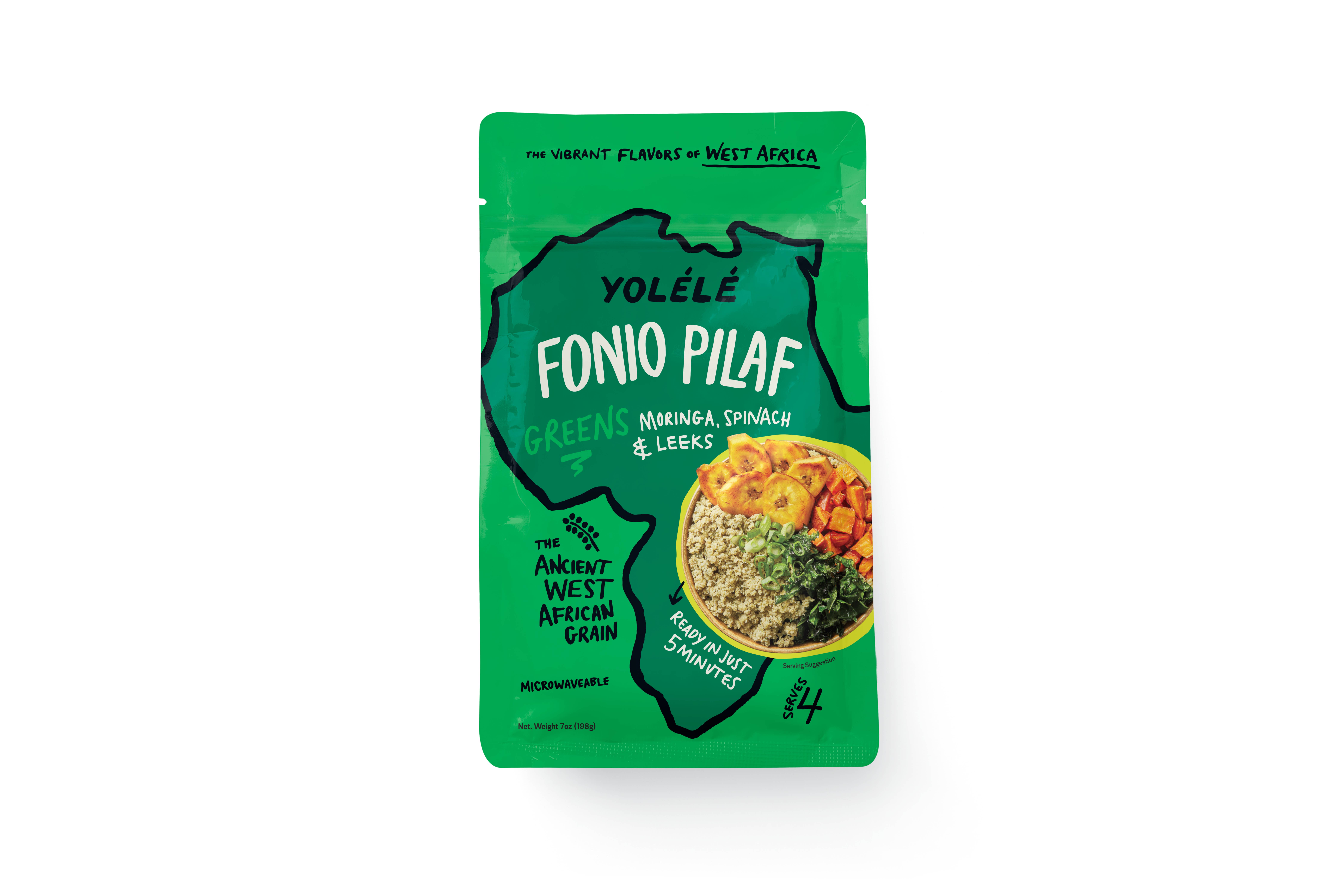 Yolélé - Wholesale Whole Grains - Greens! Fonio Pilaf (6 x 7 oz)