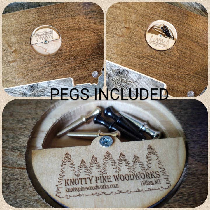 Knotty Pine Woodworks - Wholesale Board Game - Cribbage Board- Mountain Scene3