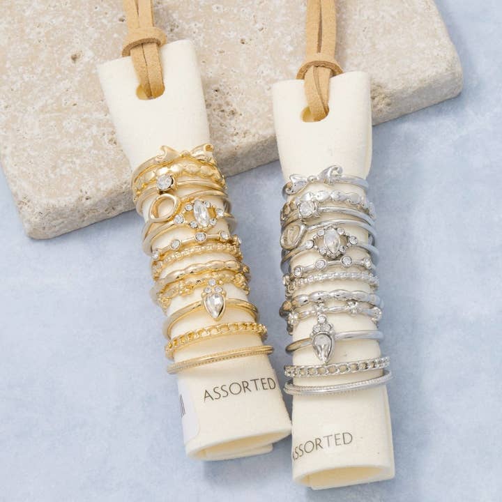 Twaalfdelige Multi Ring Set voor wholesale door Fame Accessories