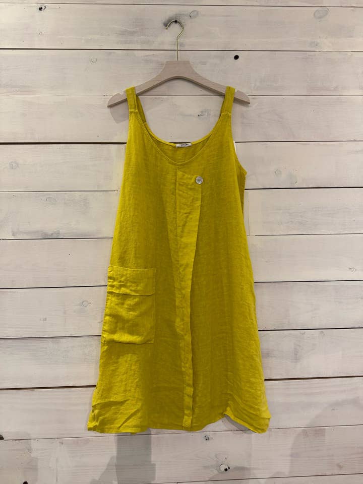 Linos y Textiles – Vestido - Mulher por atacado – REF:6886 Vestido 100% linho