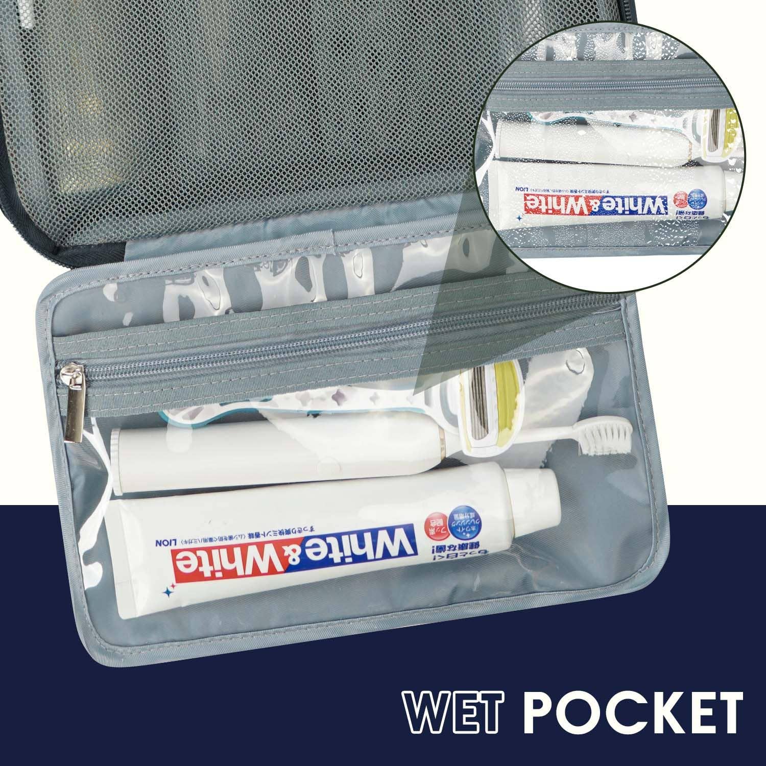 wandf – Großhandel Kosmetiktasche – Unisex – Kosmetiktasche Dopp Kit Rasierbeutel mit 4 Fächern, Unisex34