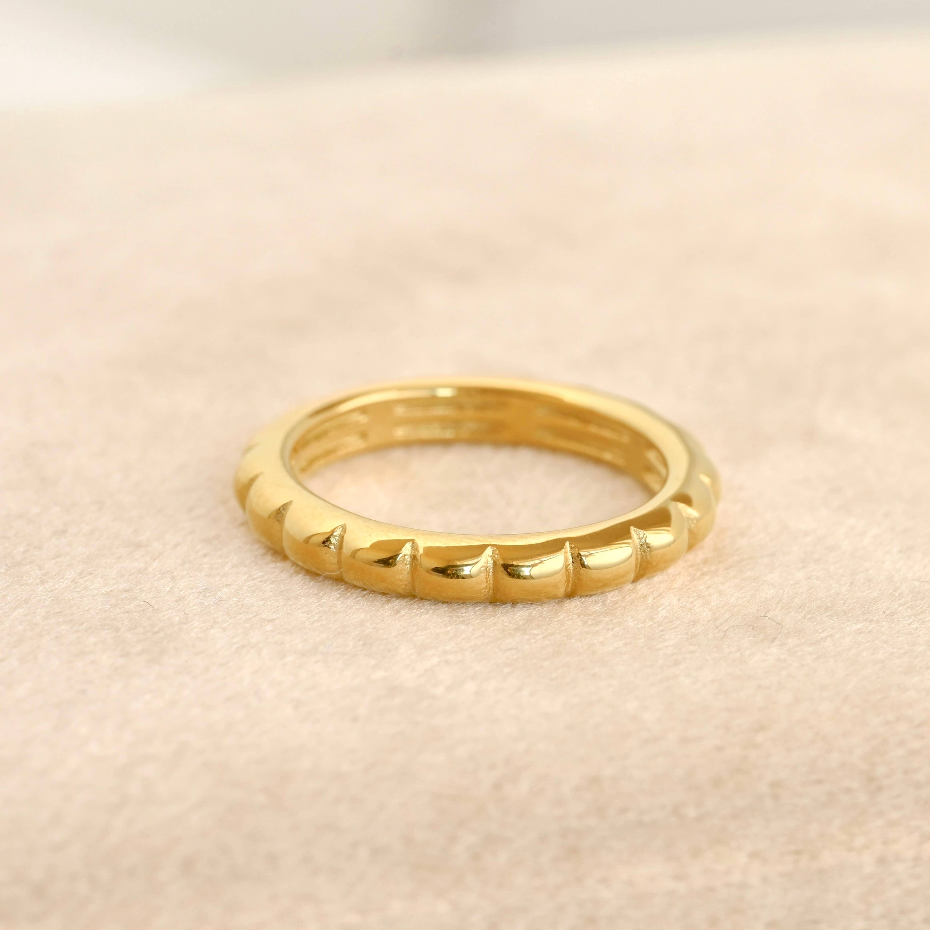 Blueyejewelry – wholesale Band/stacked ring – Gold Stacker Rings - Tarnish-free Dainty and Bold Rings5