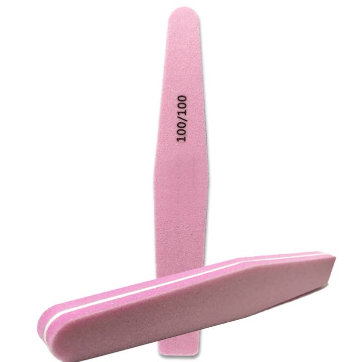 sesioMWorld - M·O·I Professional - Wholesale Nail File - Professional quilted artificial nail file pink diamond 100/100