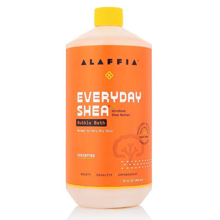 Everday Shea Unscented Bubble Bath 32 fl. oz. for wholesale by Alaffia