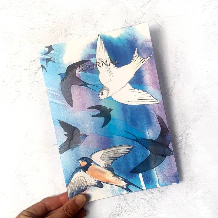 Swifts and Swallows A5 notitieboek voor wholesale door Nina Nou