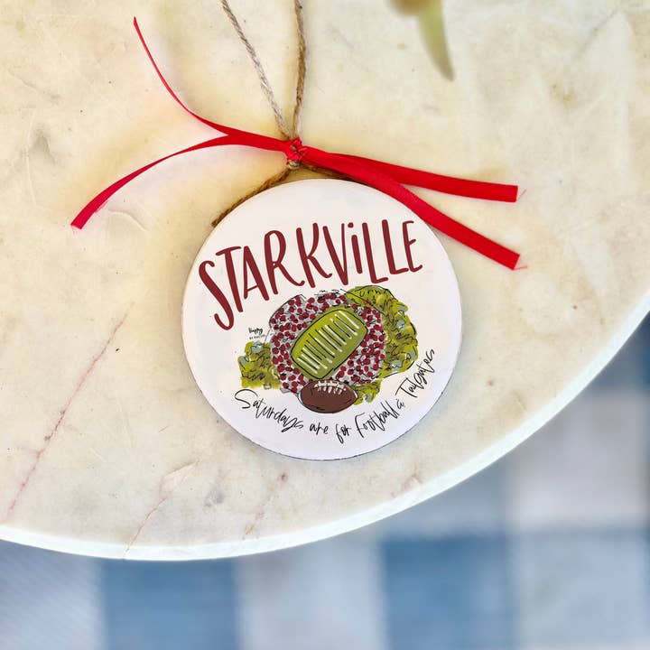 Happy By Rachel, LLC - Wholesale Ornament - Starkville, MS Christmas College Town Ornament