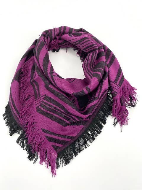 Maison Unik Accessoires - Wholesale Scarf - Unisex - Triangle woven scarf Made in France - Acrylic Wool4