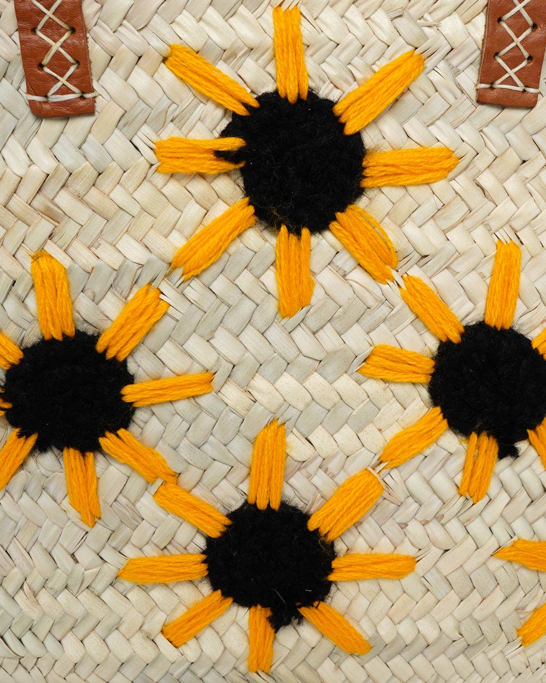 DarKech – Großhandel Strandtaschen – Handgewebte Strohtasche Sommer-Strandtasche mit Lederriemen7