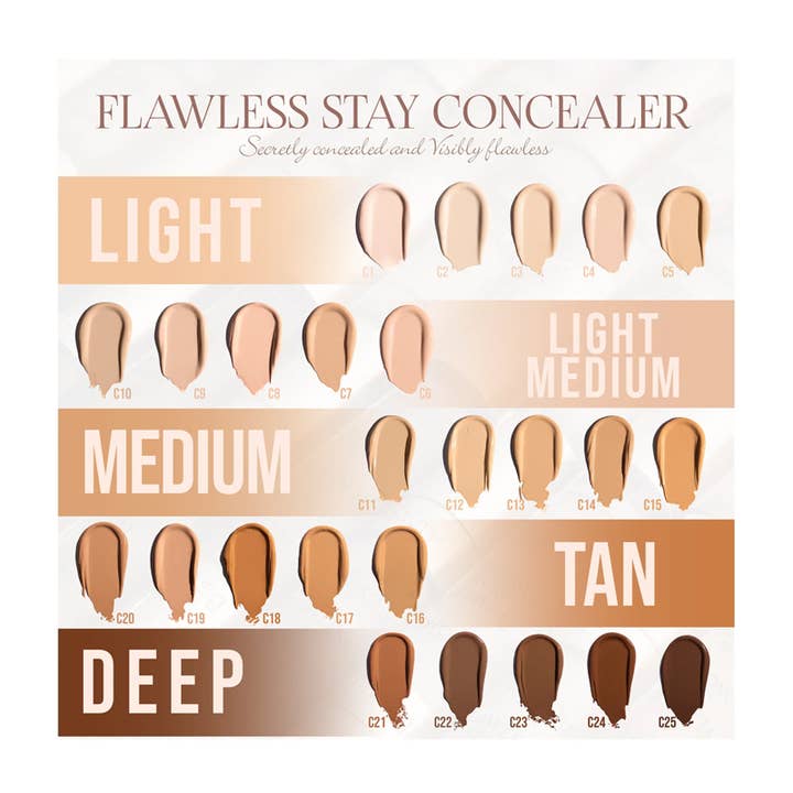 PINEAPPLE Beauty - Vente Correcteurs de teint - C18 Flawless Stay Correcteur Beauty Creations Warm Tan, 6 pièces2