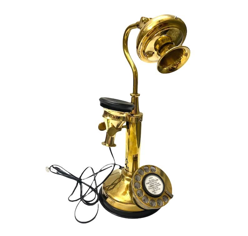 Arts King - Wholesale Decorative Tabletop Object - Retro Style Rotary Dial Working Telephone