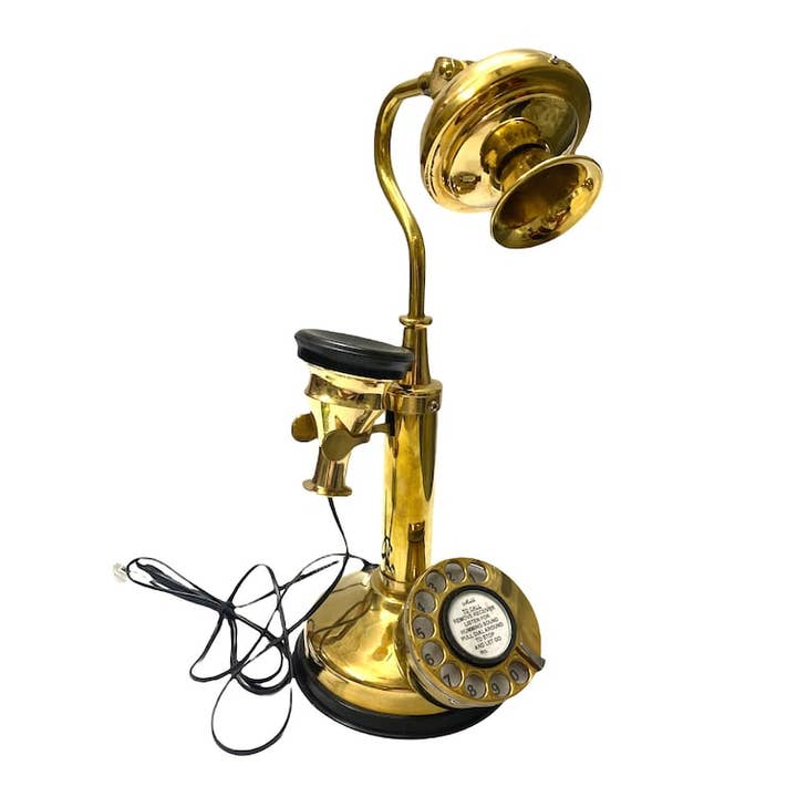 Arts King - Wholesale Decorative Tabletop Object - Retro Style Rotary Dial Working Telephone