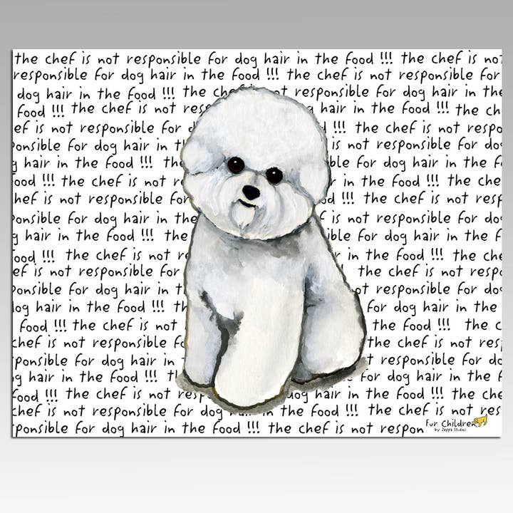 Planche à découper Bichon Frise pour la vente par Zeppa Studios
