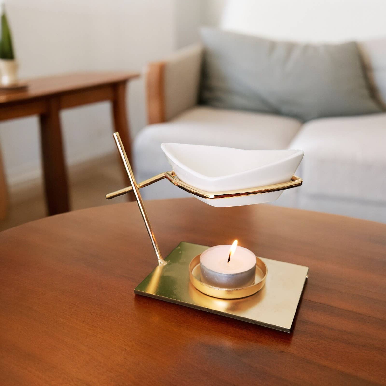 Zen'Arôme – Aquecedor de fragrâncias por atacado – Difusor de Óleo e Queimador de Cera Perfumada de Metal e Cerâmica6