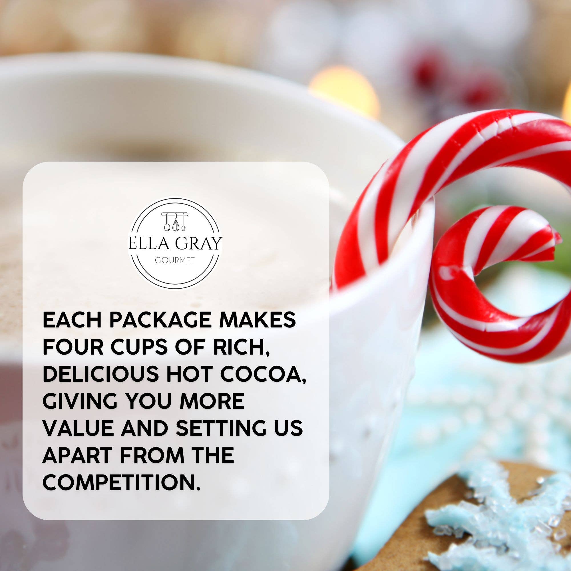 Ella Gray Gourmet - Wholesale Hot Cocoa Mix/Kit - Hot Cocoa - Candy Cane2