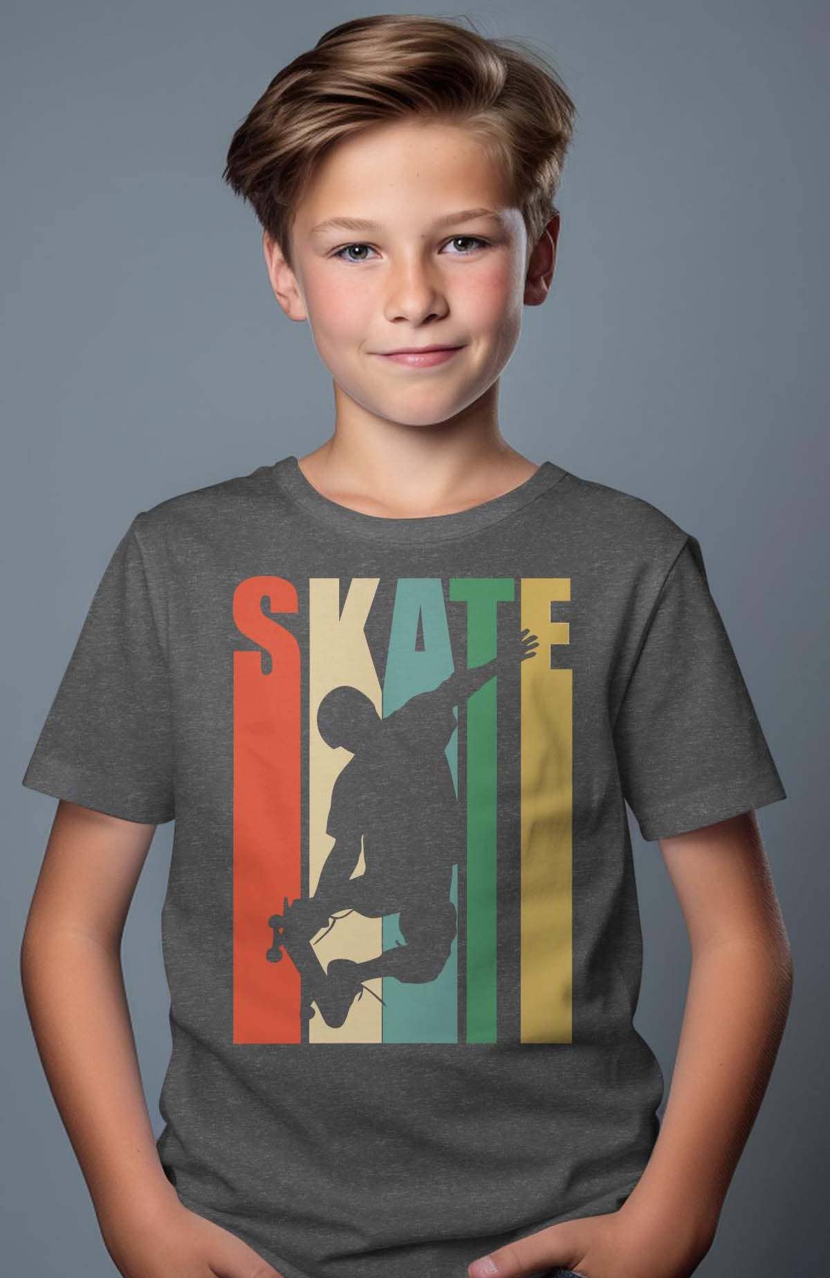IALD - Wholesale T-Shirt - Kids - Boy's Round Neck T-Shirt | Skate color2