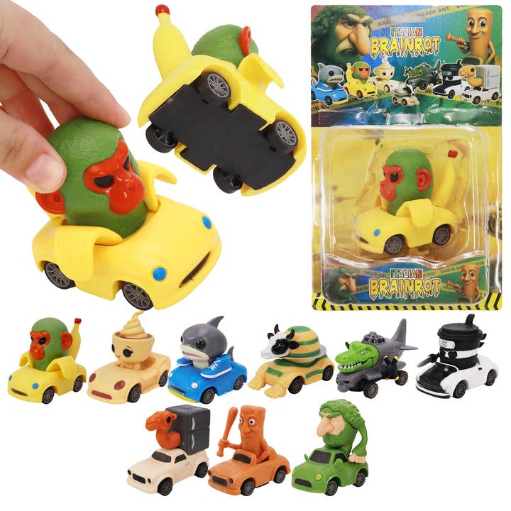 Italian Brainrot Free-wheel Mini Cars Toy and other Purchase Wholesale wheels. Free Returns & Net 60 Terms on Faire trending on Faire.
