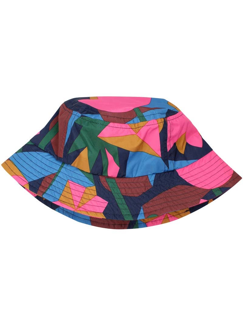 Danefae København - Wholesale Bucket Hat - Women's - Danebucket Rain AOP Hat Spicy Pink GEOFLEUR0