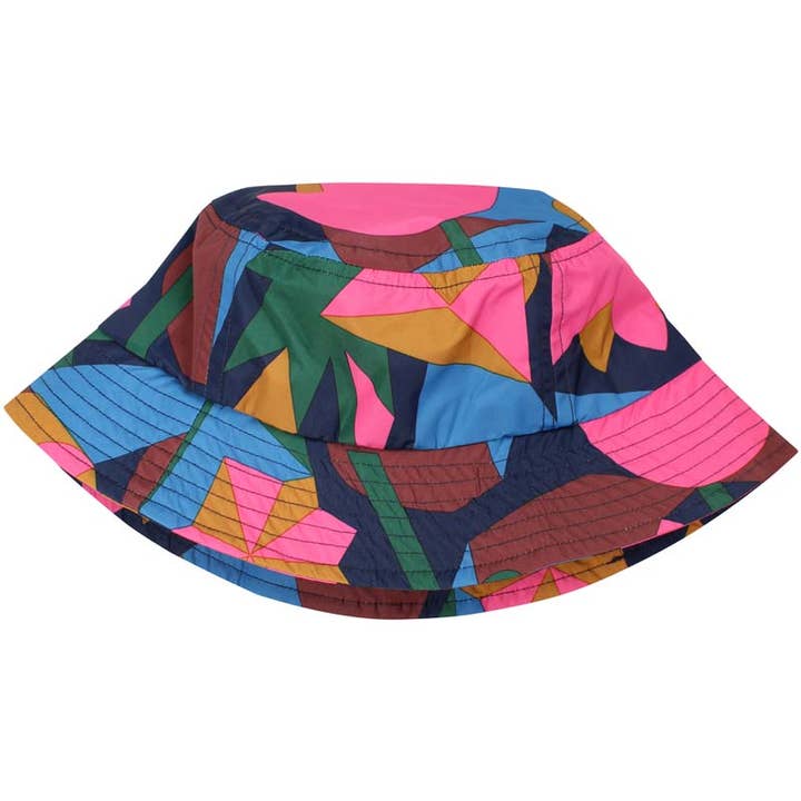 Danefae København - Wholesale Bucket Hat - Women's - Danebucket Rain AOP Hat Spicy Pink GEOFLEUR