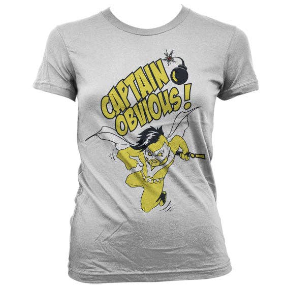Hybris Production AB - Wholesale Screen Printed T-Shirt - Women's - Captain Obvious! Girly T-Shirt0