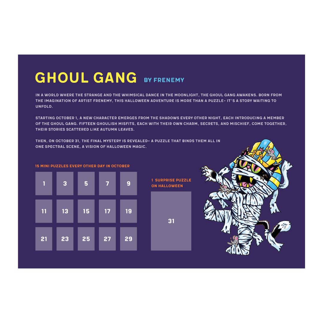 SOONNESS - Wholesale Puzzle - Adult - Ghoul Gang - Halloween Advent Calendar1