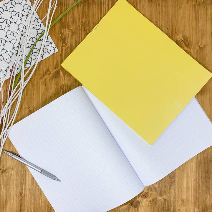 PepMelon - Wholesale Notebook - Dotted notebook, 108 page, soft touch cover, A4/A5/A5 pad, 24 color drop and tile pattern, black, blue, red, green, purple34