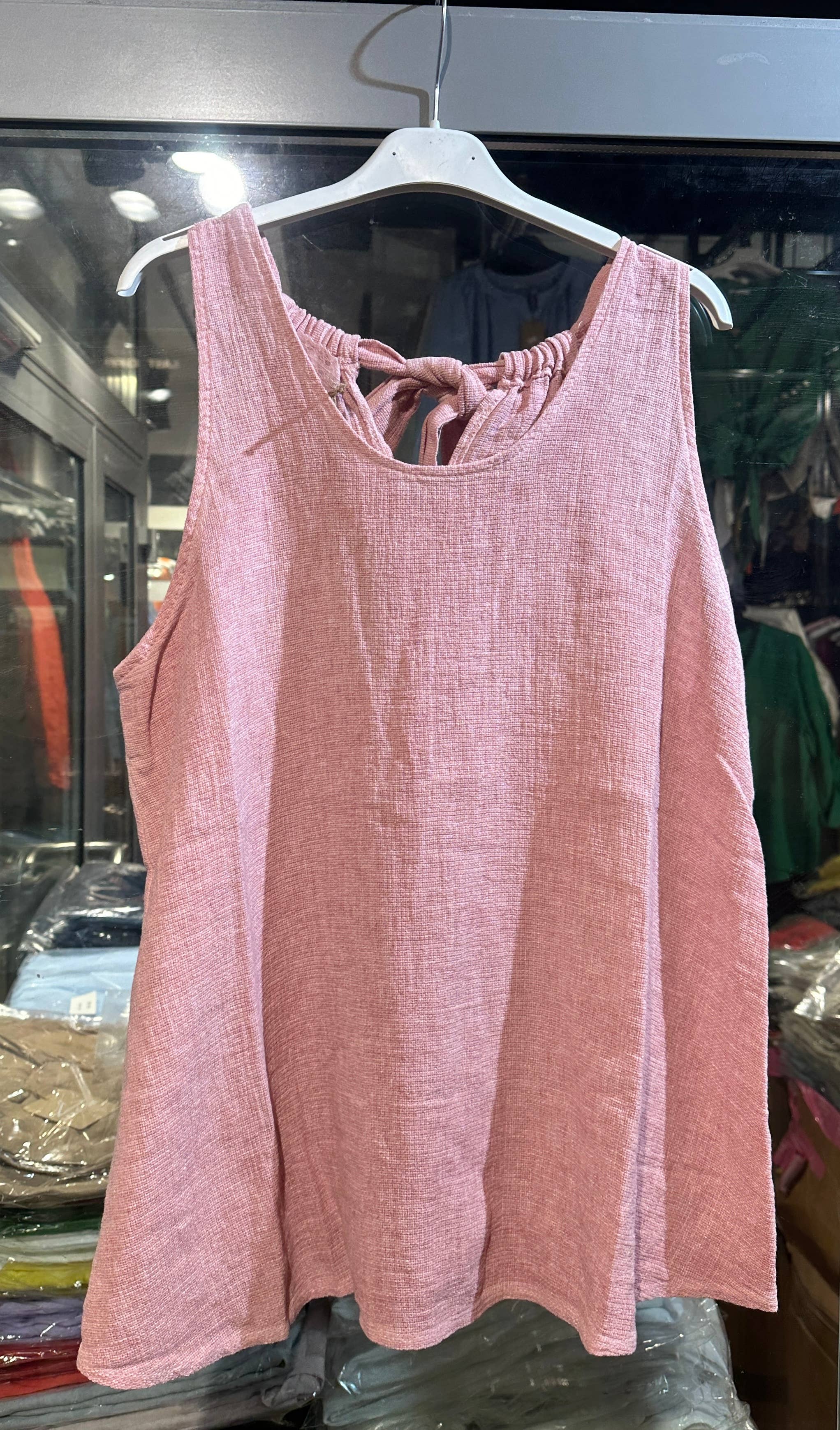 LÉA & LUC - Vente Débardeur – femme - Débardeur en 50% coton et 50% Lin REF. 916830