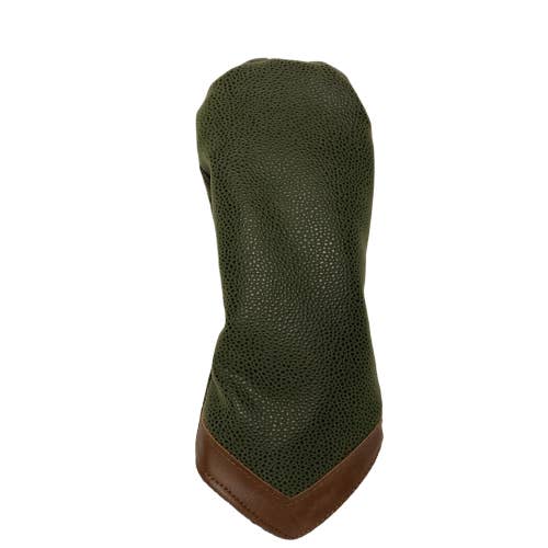 *Customizable* Millwood Green Faux Suede Hybrid Head Cover for wholesale by Bellemonde
