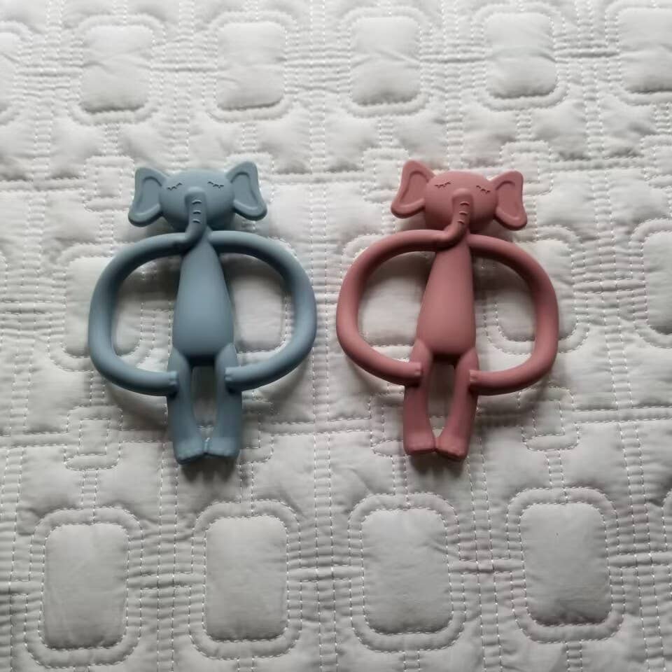 D & C TOYS - Wholesale Teether (Not Clip-On) - Baby - Elephant Teether Toy Baby Silicone Molar Teether2