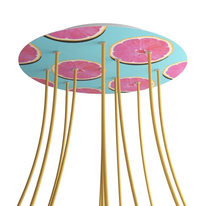 XXL Rose-One rosette, round, diameter 400 mm with 12 holes and 4 holes for wholesale by LIGHTINUP S.R.L.