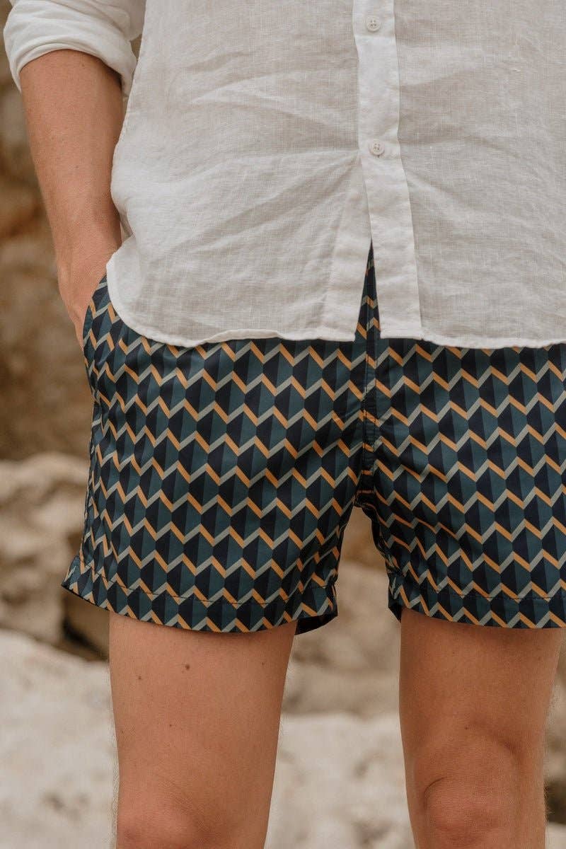 APNEE - Wholesale Swim Shorts - Men's - Swim shorts - Zellige vert1