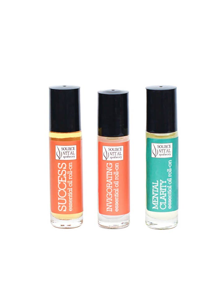 Productivity Essential Oil Roll-On Trio for wholesale by Source Vital Apothecary