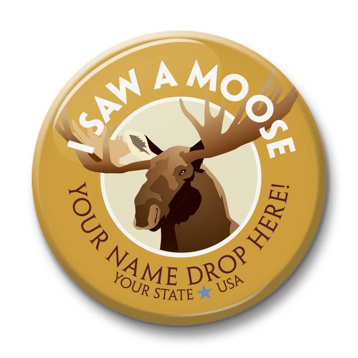 See Saw Badge - I Saw a Moose for wholesale by Channel Craft
