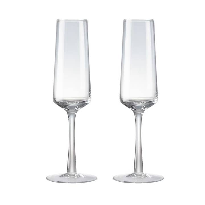 Natural Canvas Set of 2 Champagne Flutes for wholesale by Denby