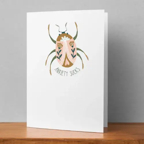 Stickerlishious - Wholesale Everyday Greeting Card - ANXIETY SUCKS CARD0